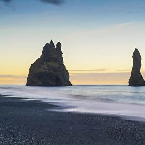 Vik, southern Iceland. Reynisfjara beach and rock formations