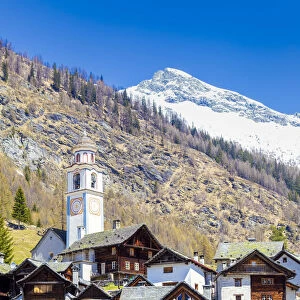Village of Bosco Gurin, Vallemaggia, Canton of Ticino, Switzerland, Europe