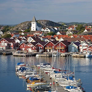 Village of Skarhamn on island of Tjorn, Bohuslan, on West Coast of Sweden