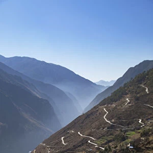 Village in Tiger Leaping Gorge, Yunnan, China