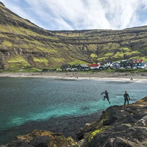 The village of Tjornuvik. Streymoy, Faroe Islands
