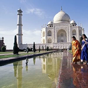 Visitors at the Taj Mahal, Agra