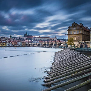 Vltava River and Prague, Czech Republic