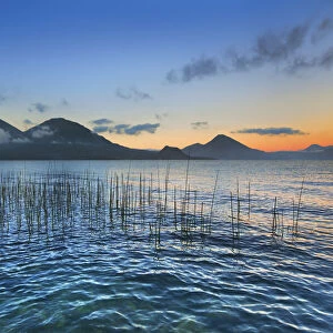 volcanoes at Lake Atitlan - Guatemala, Solola, Lake Atitlan, San Antonio