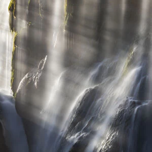 Detail of a Waterfall at Plitvice lakes at autumn, Plitviacka jezera National Park