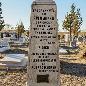 Welsh Graves, Gaiman, The Welsh Settlement, Chubut Province, Patagonia, Argentina