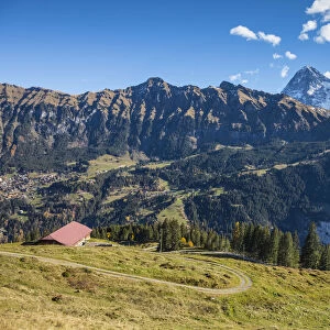 Wengen from Grutschalp, Berner Oberland, Switzerland