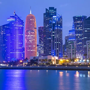 West Bay skyline with Burj Doha, Doha, Qatar