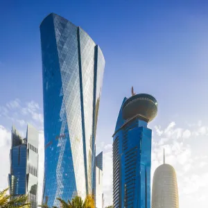 West Bay skyline with Burj Doha, Doha, Qatar