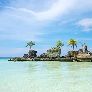 Willys Rock, White Beach, Boracay Island, Aklan Province, Western Visayas