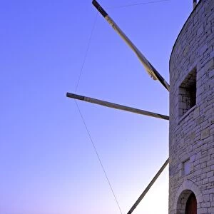 Windmill At Anemomilos Beach, Corfu Town, Corfu, The Ionian Islands, Greek Islands
