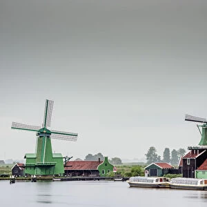 Windmills in Zaanse Schans, Zaandam, North Holland, The Netherlands