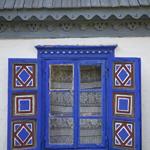 Window on house from Tulcea County, National Village Museum, Bucharest, Romania