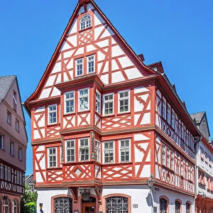 Wine house Zum Spiegel at the Leichhof at Mainz, Rhineland-Palatinate, Germany