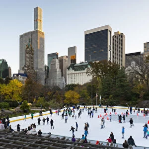 Wollman Ice rink, Central Park, Manhattan, New York City, USA
