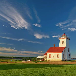 Wood Islands Lighthouse. Wood Islands Provincial Park, Wood Islands, Prince Edward Island, Canada