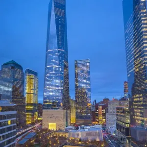 One World Trade Center and 9/11 Memorial Print One World Trade Center and 9/11 Memorial Print