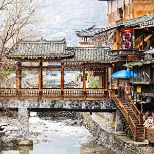 Xijiang, or one-thousand-household Miao Village (the biggest