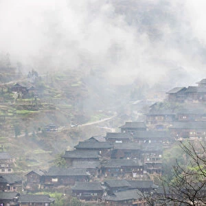 Xijiang, or one-thousand-householdaa Miao Village, Guizhou, the biggest Miao