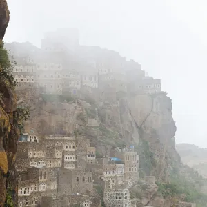 Yemen, Sana a Province, Haraz Mountains, Al Hajjarah. The old Jewish Village