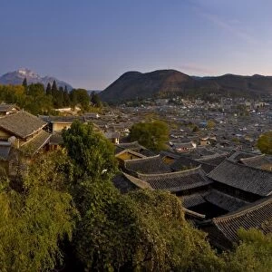 Yulong Xueshan Mountain and UNESCO Old Town of Lijiang, Yunnan, China