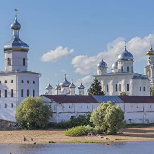 Yuriev monastery, Volkhov river, Veliky Novgorod, Russia
