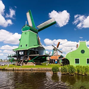 The Zaanse Schans - an open air conservation area and museum on the east bank of the Zaan