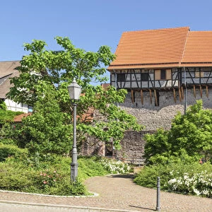 Zehntscheuer barn at town wall, Gernsbach, Murgtal Valley, Black Forest, Baden-Wurttemberg, Germany