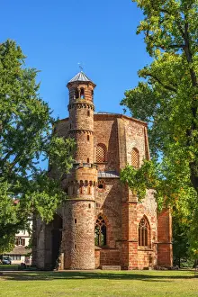 Saar Valley Prints: 10th century Old tower, oldest religious building at the Saarland, Mettlach, Saarland