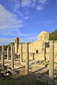 1 Person Prints: 12th Century Stone Church of Agia Kyriaki, Pathos, Cyprus, Eastern Mediterranean Sea