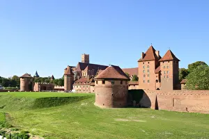 The 13th century Malbork Castle, founded by the Knights of the Teutonic Order, a Unesco