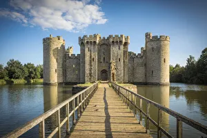 14th century Bodiam Castle, East Sussex, England, UK