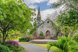 Images Dated 6th April 2023: 17th Century Anglican Church, Canouan Island, Grenadine Islands, Saint Vincent and the Grenadines