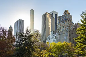 432 Park Avenue Prints: 432 Park Avenue looming over Central Park, Manhattan, New York City, New York, USA