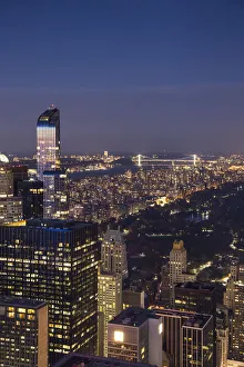 Condos Prints: One 57 apartment building & Central Park, Manhattan, New York City, New York, USA