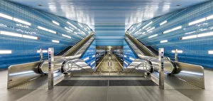 Images Dated 21st August 2014: A┬£berseequartier station on U4 U-Bahn line, HafenCity, Hamburg, Germany