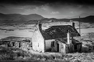 Abandoned croft, Balallan, Isle of Lewis, Outer Hebrides, Scotland