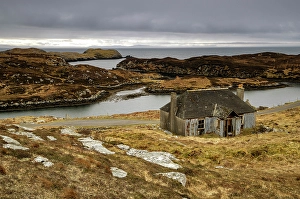 Scalpay Prints: Abandoned croft, Isle of Scalpay, Outer Hebrides, Scotland
