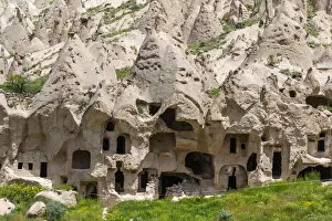 Abandoned Village Gallery: The abandoned rock carved village of Zelve, Zelve open air museum, Cappadocia, Turkey