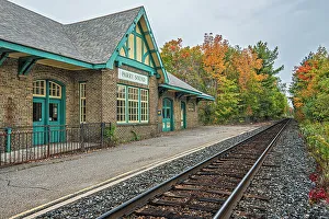 Train Tracks Prints: Abandoned Train Station, Parry Sound, Ontario