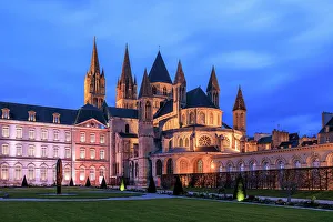 Abbaye aux Hommes and Mairie de Caen, Caen, Normandy, France