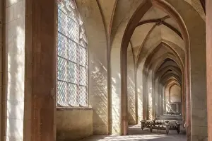 Inside Prints: Abbey church of the Cistercian monastery Eberbach near Kiedrich, Rheingau, Hesse, Germany