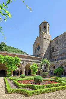Images Dated 12th December 2022: Abbey Sainte-Marie de Fontfroide near Narbonne, Aude, Languedoc-Roussillon, Occitanie, France