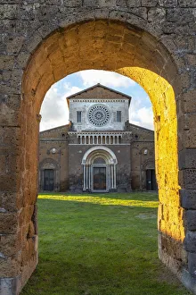 Center Italy Prints: Abbey San Giusto in Tuscania. Europe, Italy, Lazio, Viterbo province, Tuscania