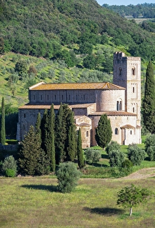 Romanesque Prints: The Abbey of Sant'Antimo (Abbazia di Sant'Antimo)