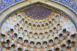 Bukhara Gallery: Detail of the Abdul Aziz Khan Madrassah. Bukhara, a UNESCO World Heritage Site