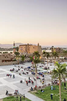 Images Dated 14th May 2020: Abou Al Hagag Square, Luxor, Nile river, Egypt, Africa