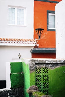 Images Dated 1st June 2023: Abstract, architectural and vintage view of Houses in Tenerife, Canary Island, Spain