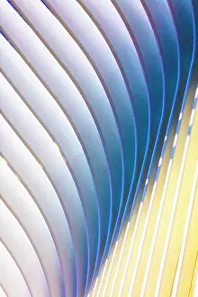 Abstract detail of the exterior of The Oculus, World Trade Centre Station, Manhattan, New York City, New York, USA