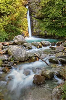 Bregaglia Prints: Acqua Fraggia waterfall, Piuro, Sondrio province, Chiavenna valley, Lombardy, Italy